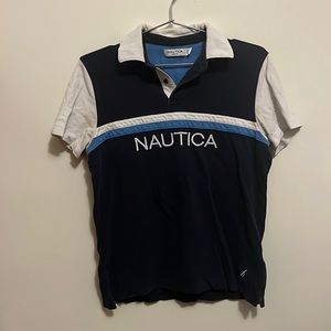 Nautica collard shirt, size M
